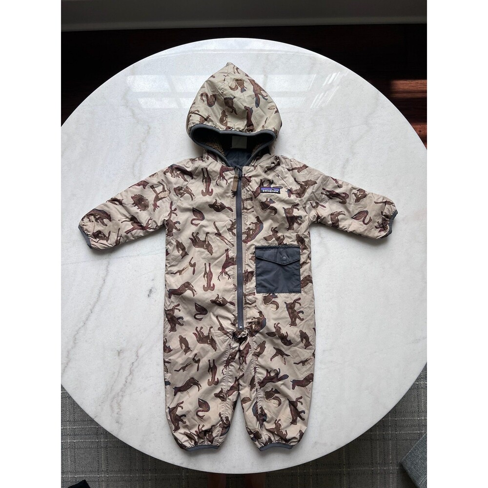 Patagonia Reversible Infant Puff Ball Bunting 3-6m